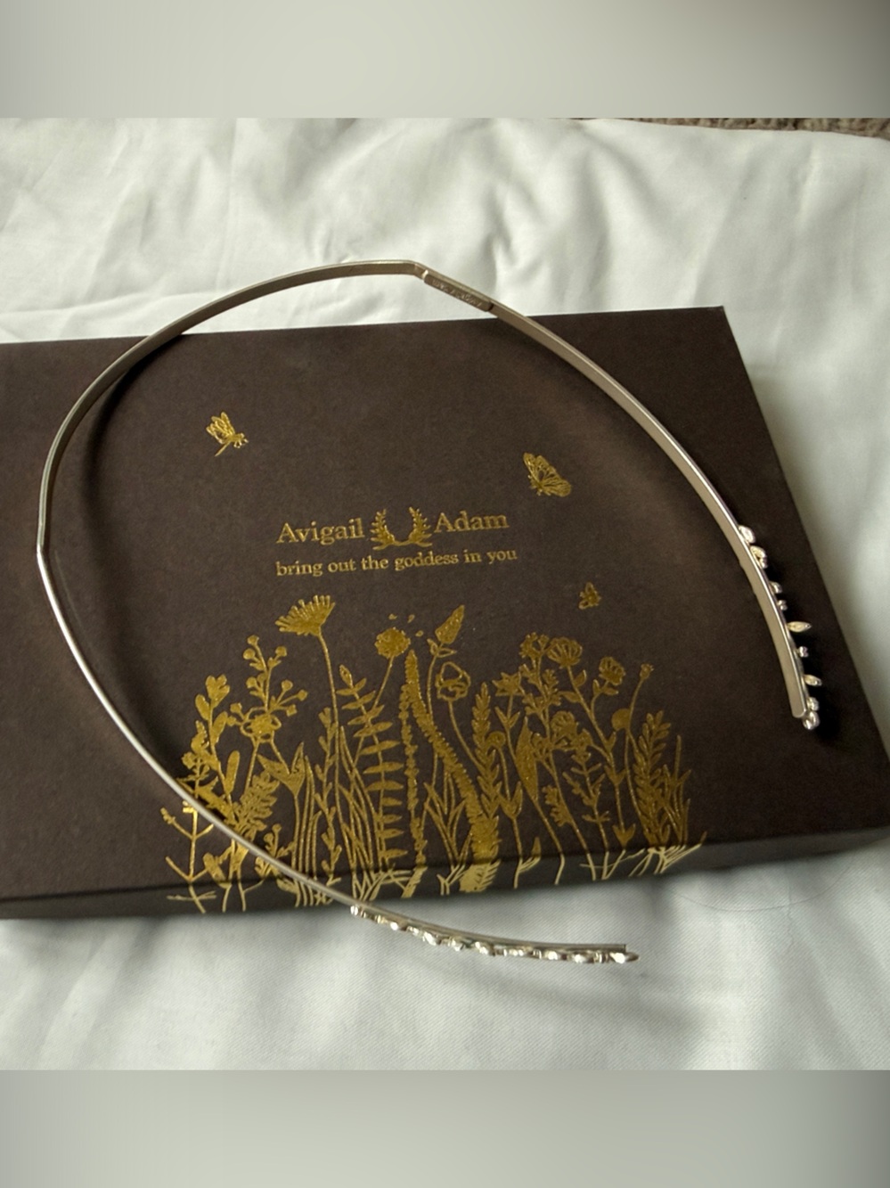 Avigail Adam Twig Branch Goddess Crown | Silver